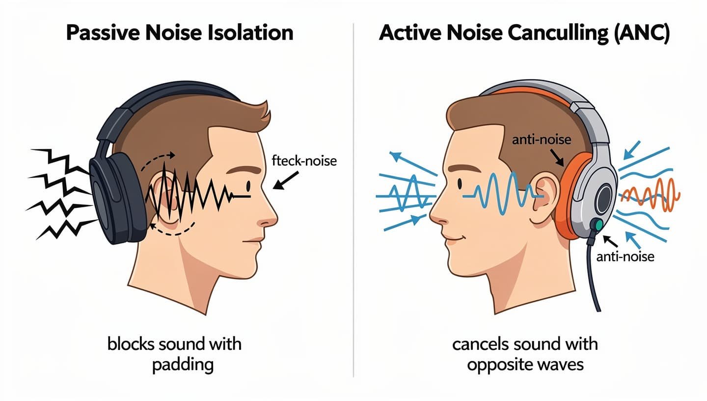 Active vs Passive Noise Blocking
