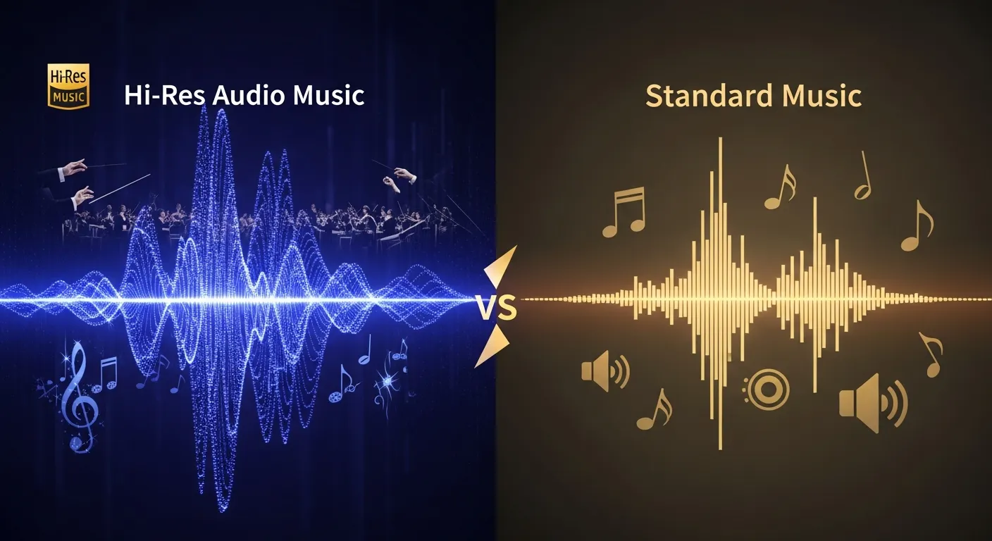Hi-Res Audio Music vs Standard Music