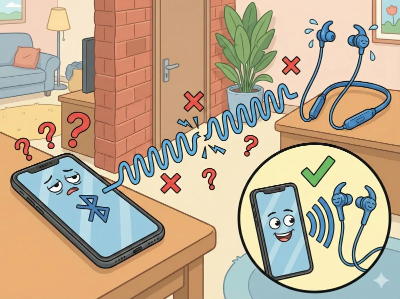 Is the distance between devices too far?