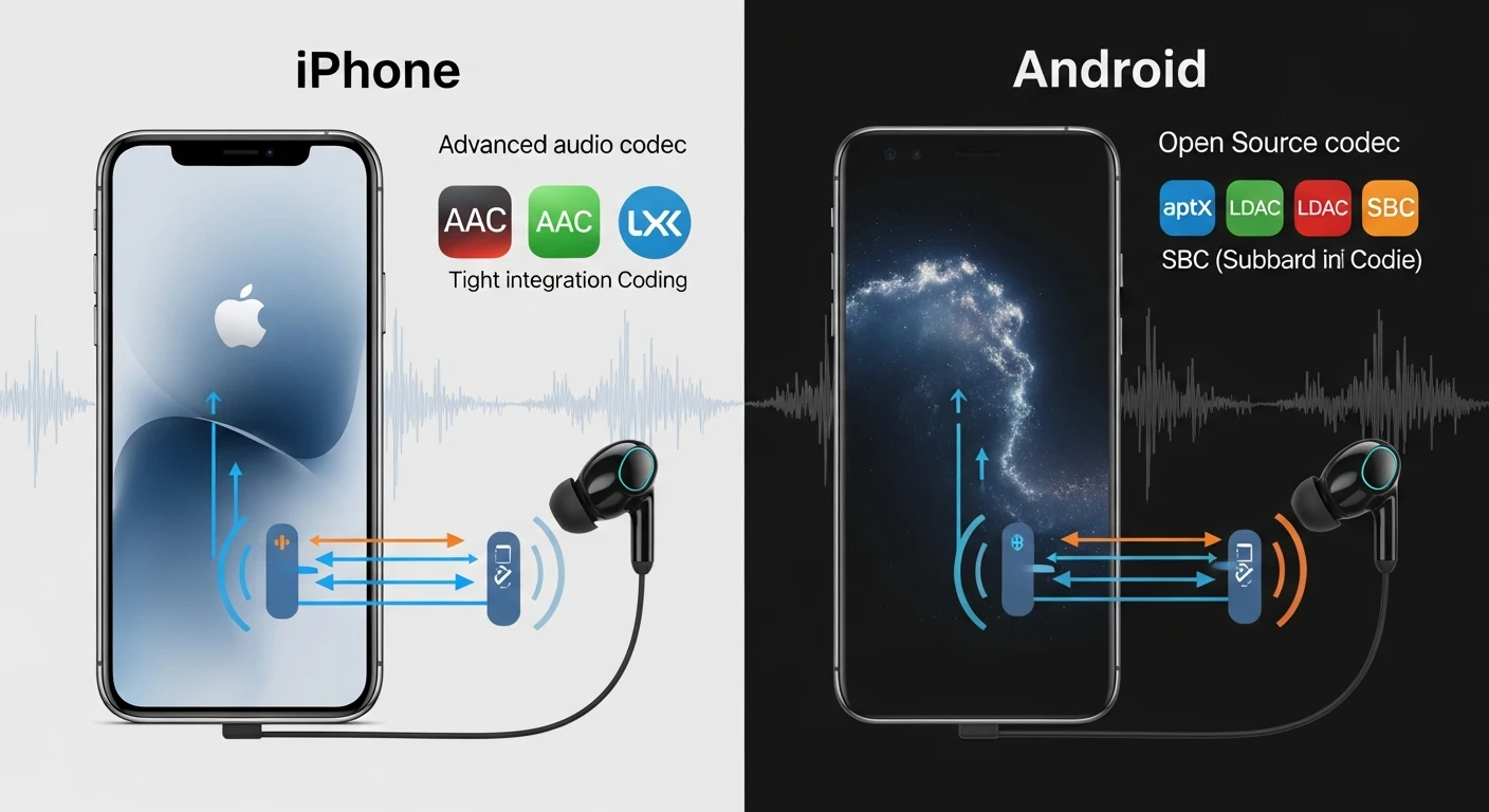 iPhone vs Android codec