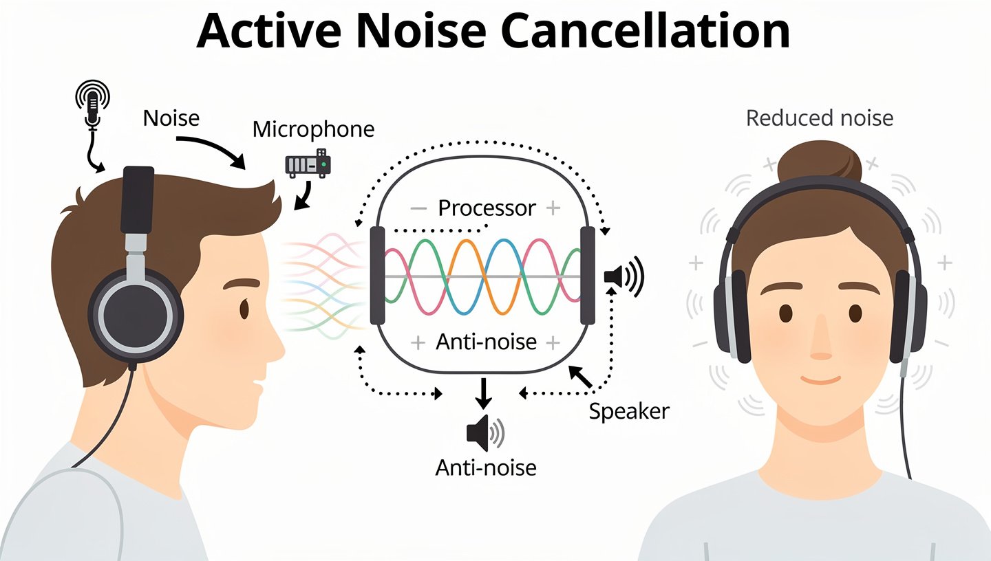 Active noise cancelation