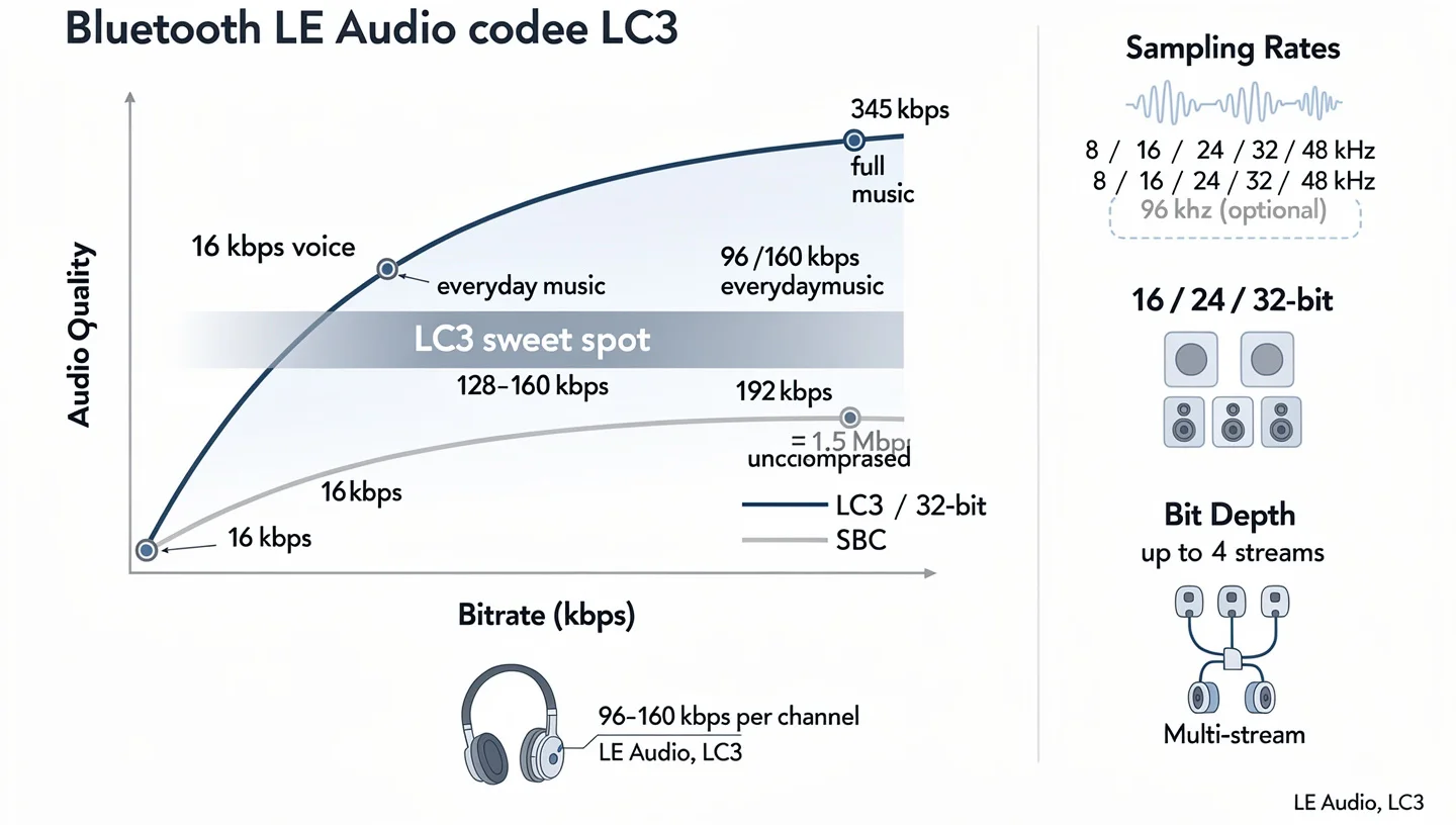 LC3 Bitrate and Audio Quality