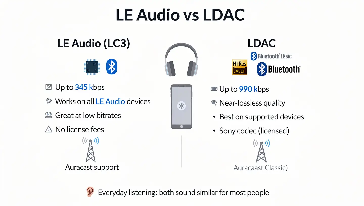 LE Audio vs LDAC