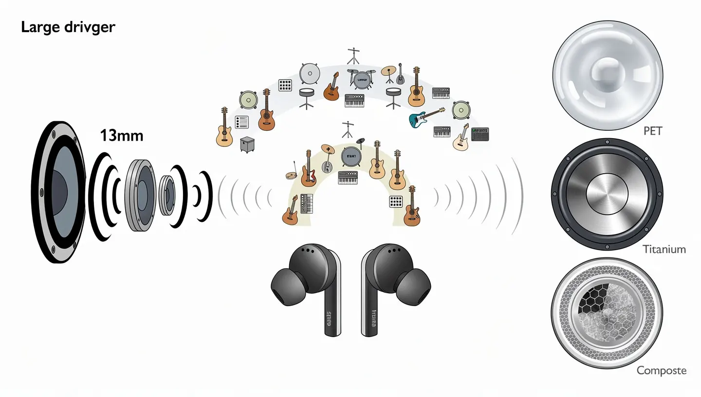Diaphragm materials PET, titanium, composite and what each one does