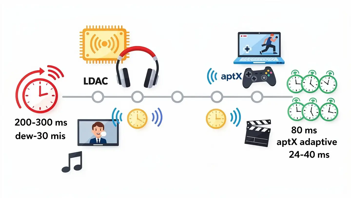 Latency LDAC vs aptX Adaptive