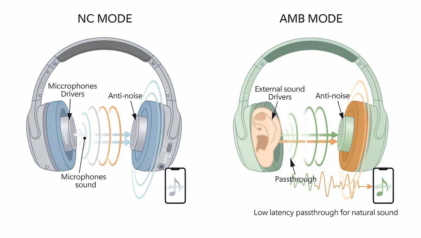 What AMB mode does and how it differs from NC