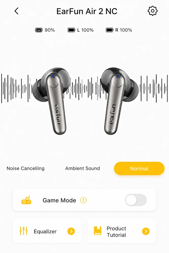 EarFun Audio app