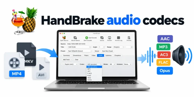 HandBrake audio codecs
